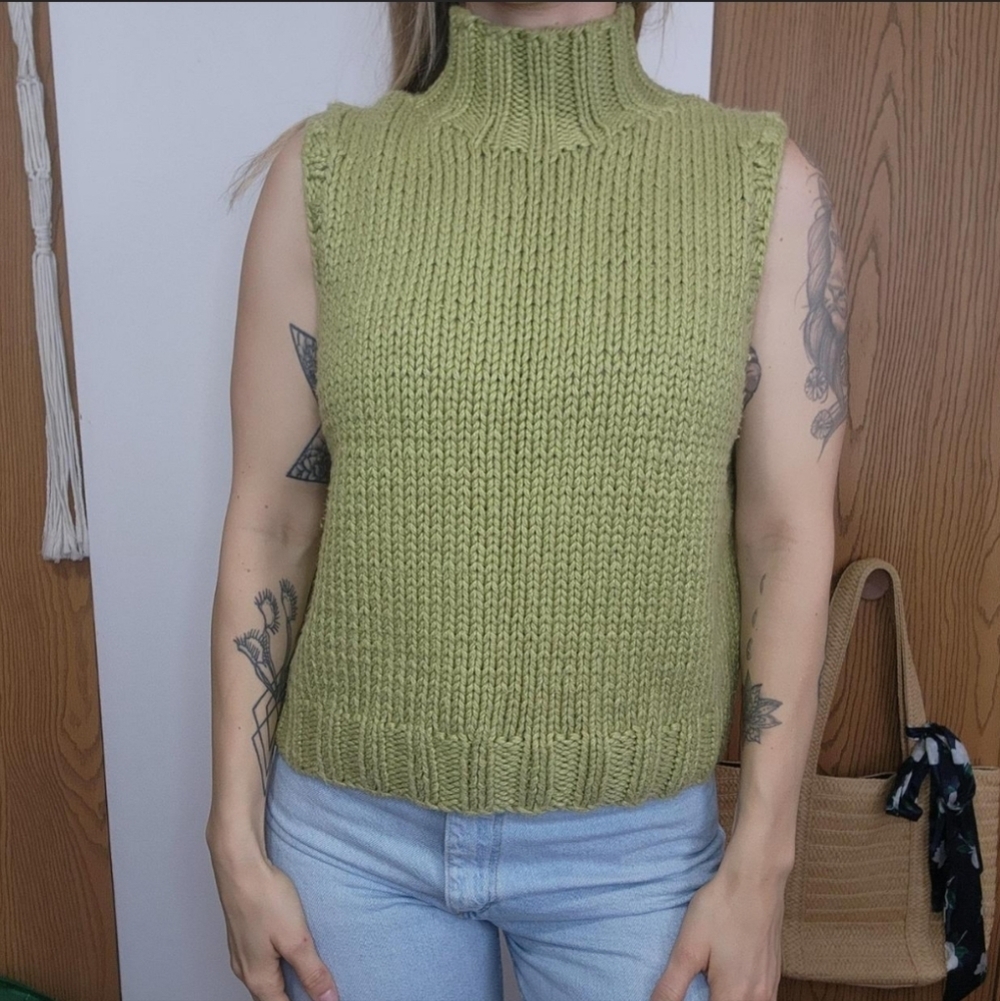 I.N.C. Turtleneck Knit Sleeveless Sweater Size XL
